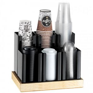 Θήκη ποτηριών με ξύλινη βάση 6 θέσεων