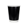 Χάρτινο ποτήρι μαύρο 12oz - διπλό τοίχωμα