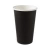 Χάρτινο ποτήρι μαύρο 16oz - μονό τοίχωμα