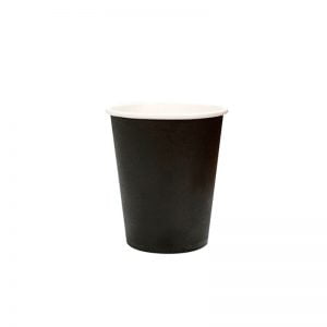 Χάρτινο ποτήρι μαύρο 8oz - μονό τοίχωμα
