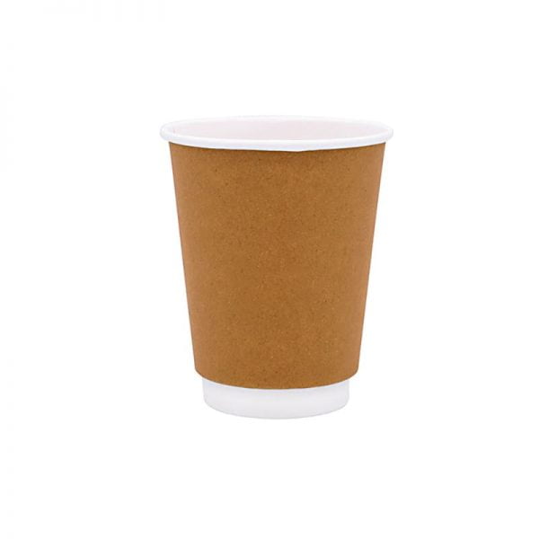 Χάρτινο ποτήρι μιας χρήσης καφέ craft 12oz - διπλό τοίχωμα