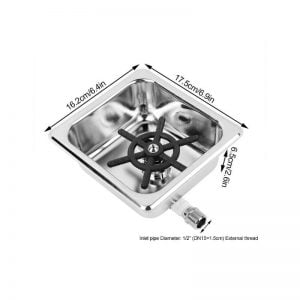 Rinser - Pitcher ποτηριών GN 1/6 χωνευτό