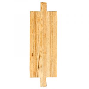 Πιατέλα ορεκτικών από ξύλο καστανιάς με λαβές 61x21x1.9cm