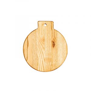 Πιατέλα ορεκτικών στρογγυλή από ξύλο καστανιάς Φ25x1.9cm