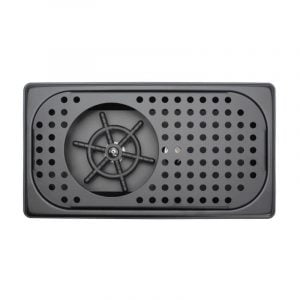 Rinser - Pitcher ποτηριών μαύρο GN 1-3 χωνευτό με σχάρα στραγγίσματος