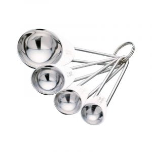 Σετ κουτάλια μεζούρες ανοξείδωτες 4 τεμάχια