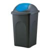 Κάδος με μπλε αιωρούμενο καπάκι 60lit 36x36x68cm