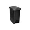 Κάδος με πεντάλ και αιωρούμενο καπάκι πλαστικός μαύρος 20lit 36x24,5x42cm