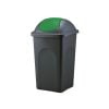 Κάδος με πράσινο αιωρούμενο καπάκι 30lit 26x34x50cm