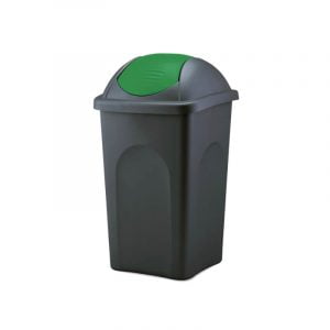 Κάδος με πράσινο αιωρούμενο καπάκι 30lit 26x34x50cm