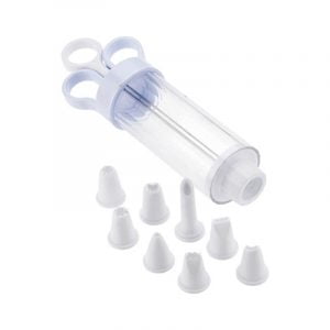 Σύριγγα ζαχαροπλαστικής με 8 μύτες