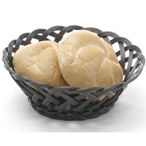 Hendi καλάθι πλεκτό μαύρο Ø20cm