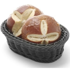 Hendi ψωμιέρα οβάλ μαύρη 19x12cm