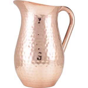 Genware κανάτα νερού σφυρίλατη copper 2Lt