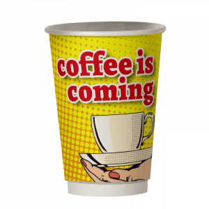 Χάρτινο ποτήρι καφέ διπλότοιχο PinUp - XMAS SANTA