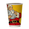 Χάρτινο ποτήρι καφέ διπλότοιχο PinUp - XMAS SANTA