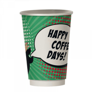 Χάρτινο ποτήρι καφέ διπλότοιχο PinUp - XMAS SANTA-3