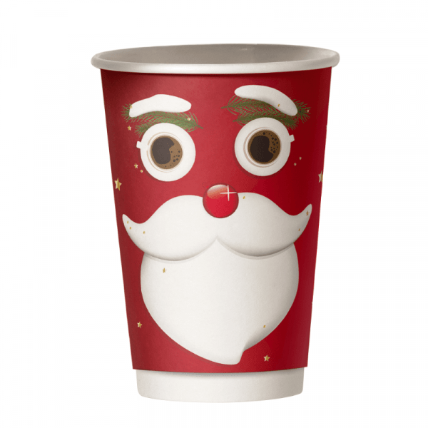 Χάρτινο ποτήρι καφέ διπλότοιχο Snow Santa-2