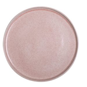 Πιάτο επίπεδο Pink reactive glaze Ø27cm