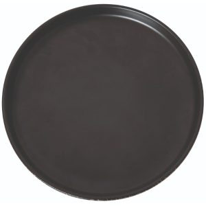 Πιάτο επίπεδο Sandstone matt black Ø21cm x 2.5cm