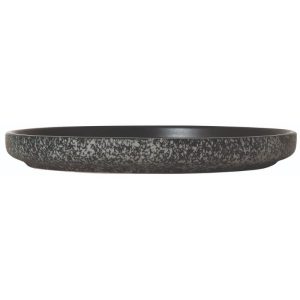 Πιάτο επίπεδο Sandstone matt black Ø27cm x 2.5cm