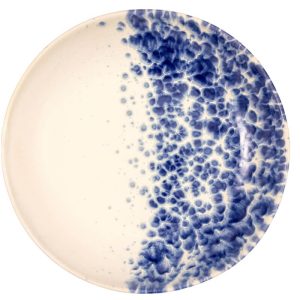 Σαλατιέρα Phobos white blue LE COQ Ø28cm x 6.5cm