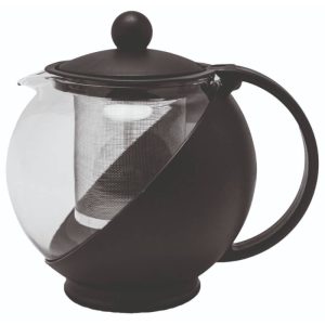 Τσαγιέρα γυαλί πλαστκό με φίλτρο ανοξείδωτο 750ml