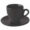 Φλυτζάνι cappuccino κωνικό μαύρο ματ 200ml