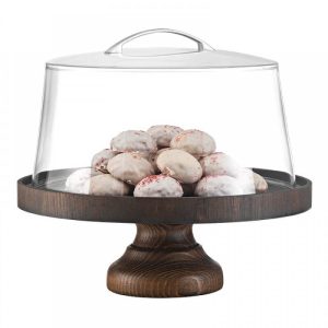 Cake Stand ξύλο σημύδας Wenge Ø30cm x 8cm