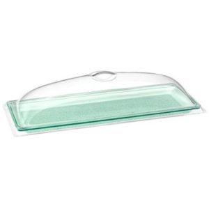 Κιτ πιατέλα & καπάκι Plexiglass Glass look 21cm x 58cm