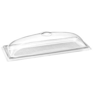 Κιτ πιατέλα & καπάκι Plexiglass μαύρο 21cm x 47cm