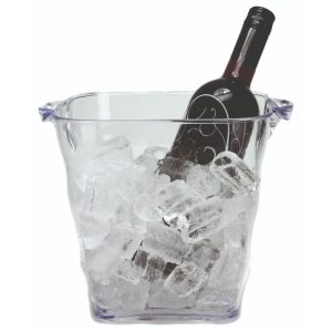 Σαμπανιέρα τετράγωνη διάφανη 25cm x 20cm