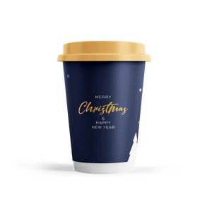 Χάρτινο ποτήρι διπλότοιχο "XMAS NIGHT" 14oz/330ml