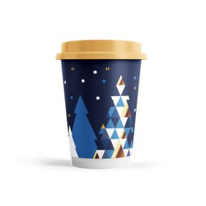 Χάρτινο ποτήρι διπλότοιχο "XMAS NIGHT" 14oz/330ml